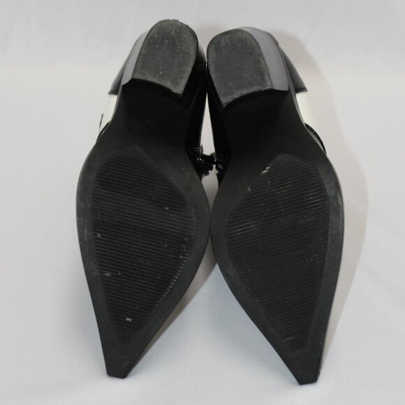 Jeeini of Paris Black Faux Leather Ankles Boots - Picture 8 of 13